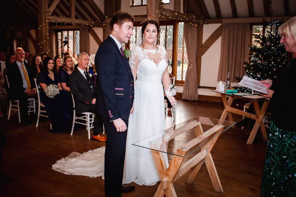 Winter wedding at Cain Manor, Borden, Hampshire