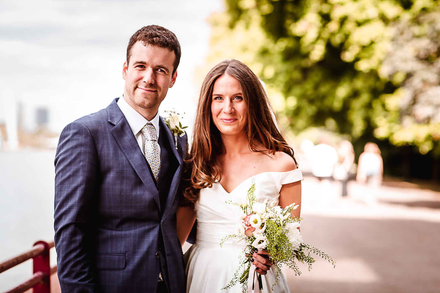 Wedding couple photos at Battersea park, London