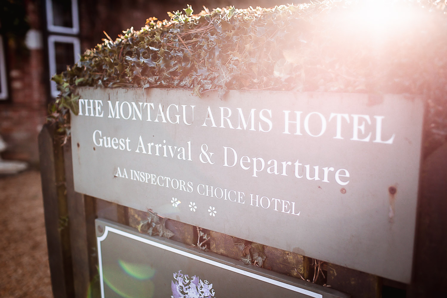 Winter Christmas wedding at Montague Arms Hotel, Beaulieu, New Forest, Hampshire