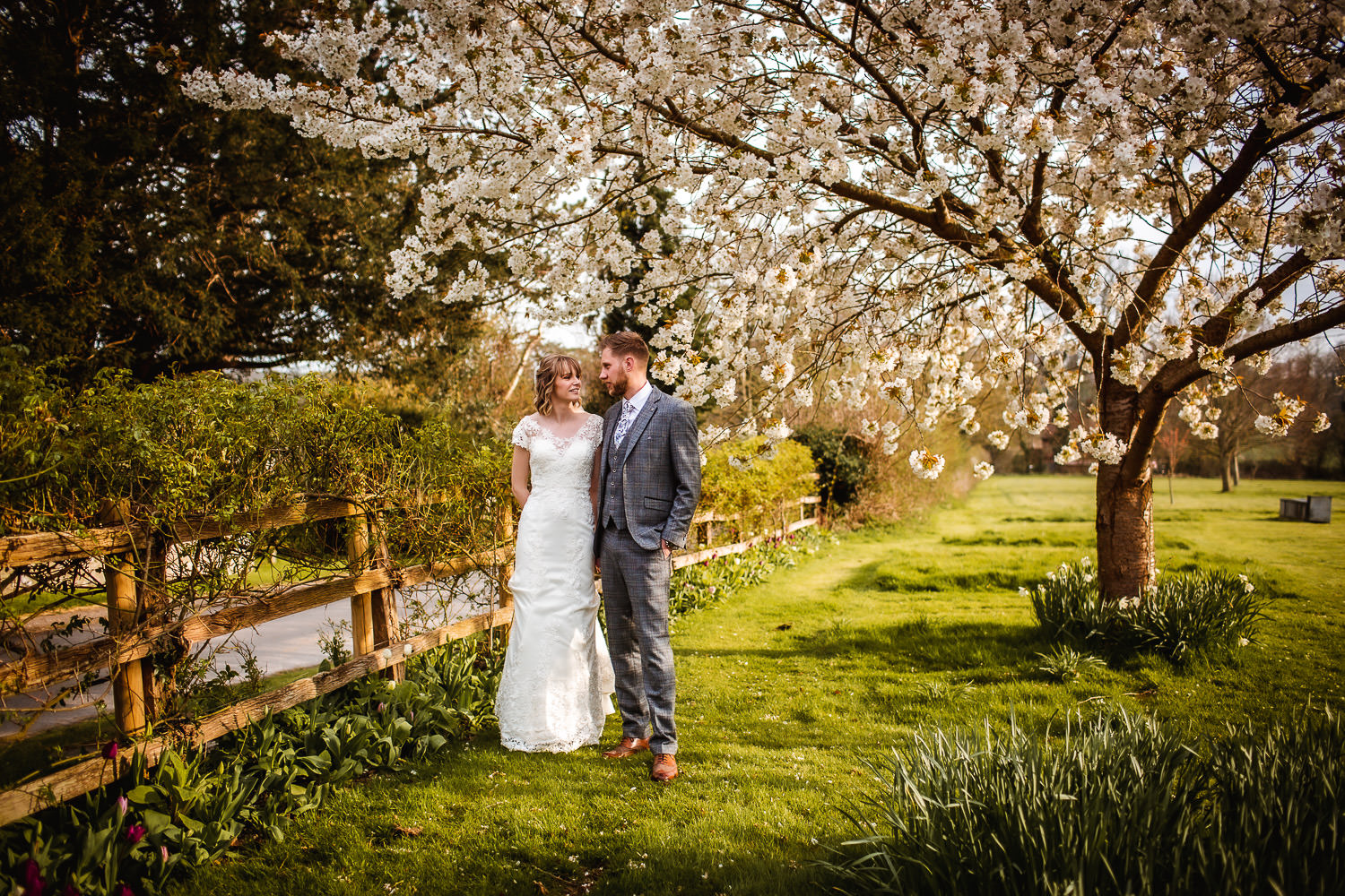 Spring wedding at The Tithe Barn Petersfield Hampshire