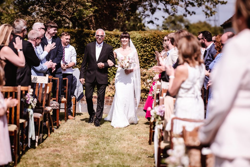 Outdoor wedding ceremony