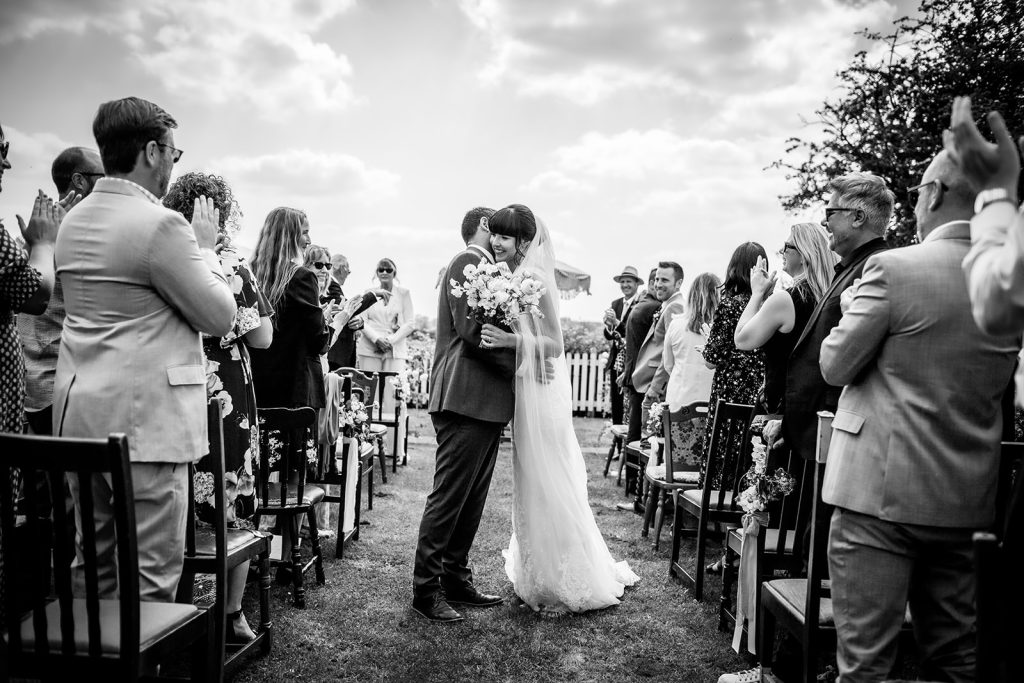 Outdoor wedding ceremony