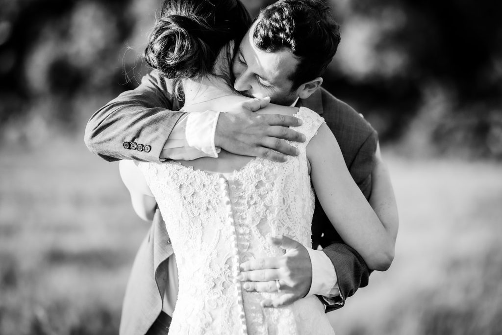 black and white photos of wedding couple