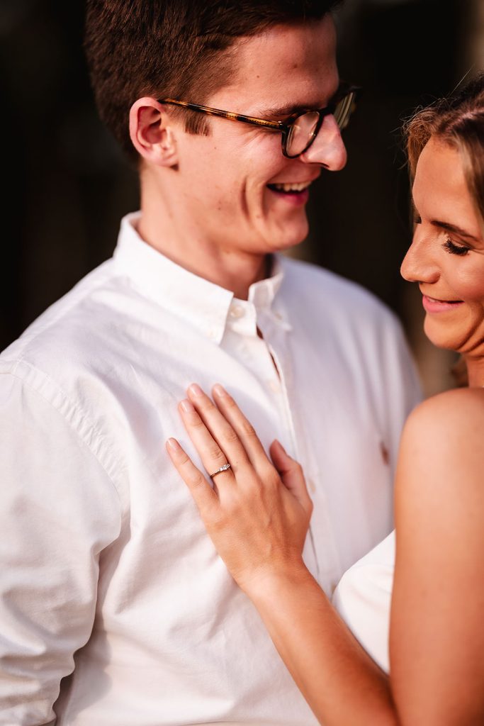 engagement ring details. Hampshire pre wedding photographer 