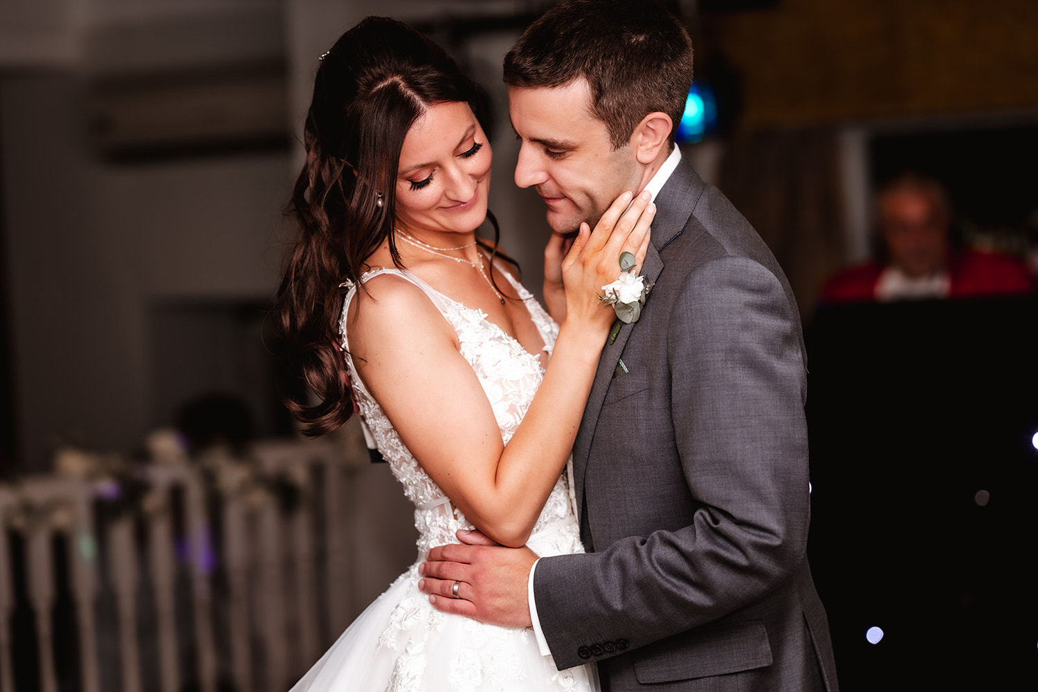 first dance of bride and groom at Winchester Royal Hotel