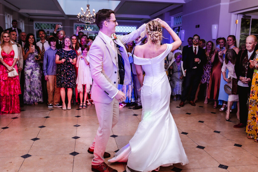 first dance of bride and groom